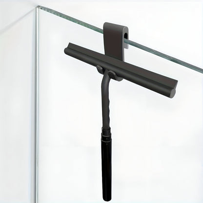 Telescopic Silicone and Stainless Steel Shower Squeegee Cleaning Tool