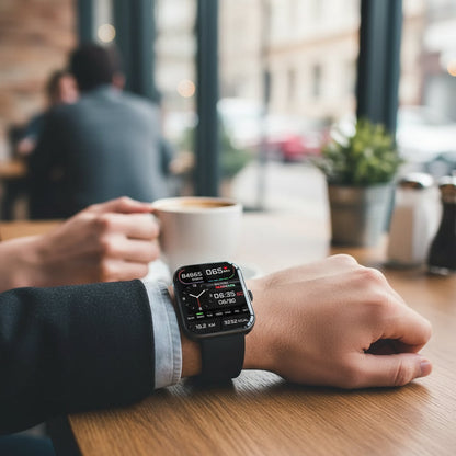 Health Monitoring Smartwatch with Blood Pressure and Blood Sugar Tracking