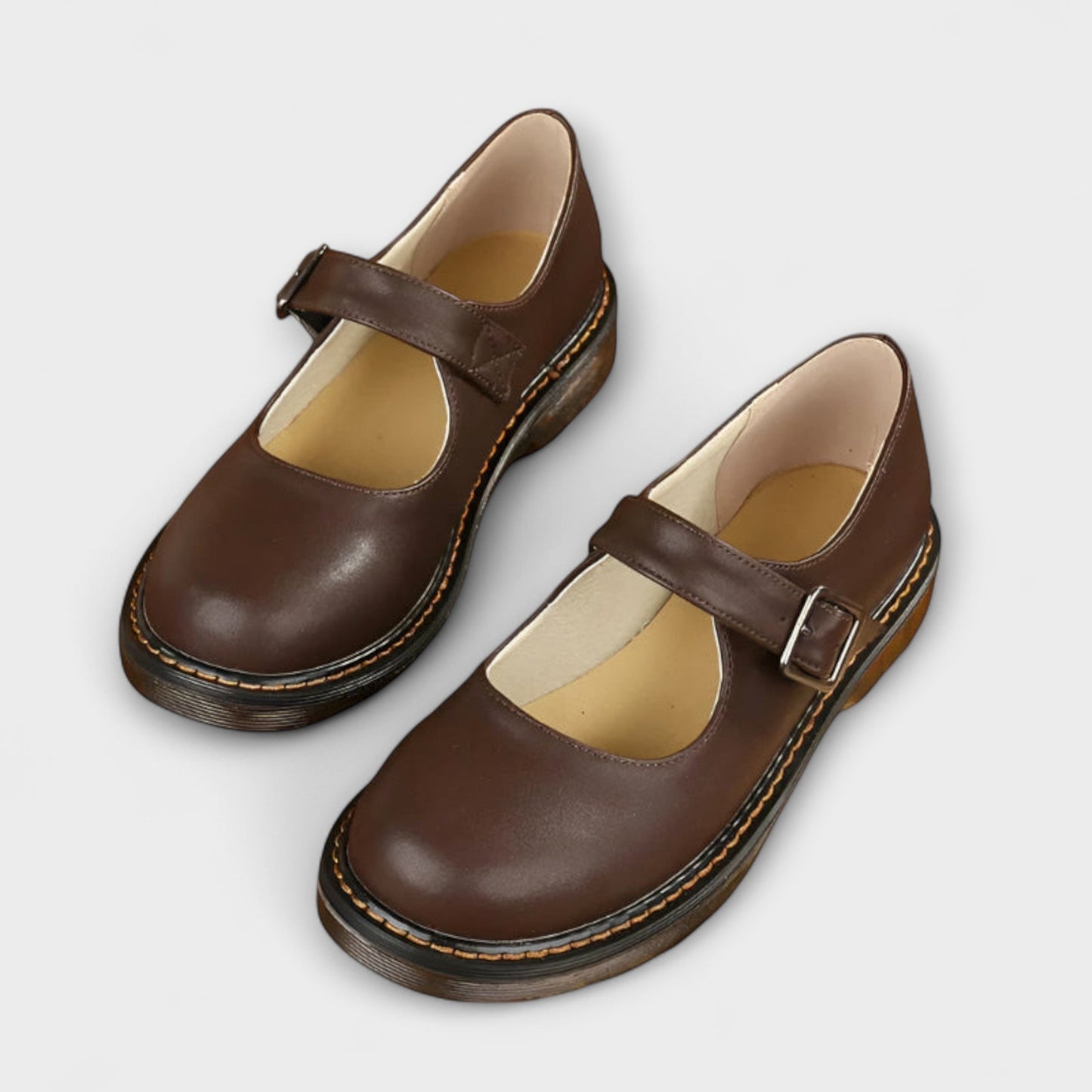 Women's Retro Mary Jane Shoes | with Buckle Strap