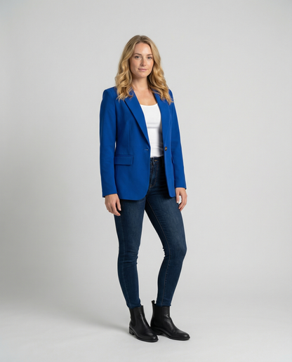 Women's Office Blazer Jacket | Notched Collar