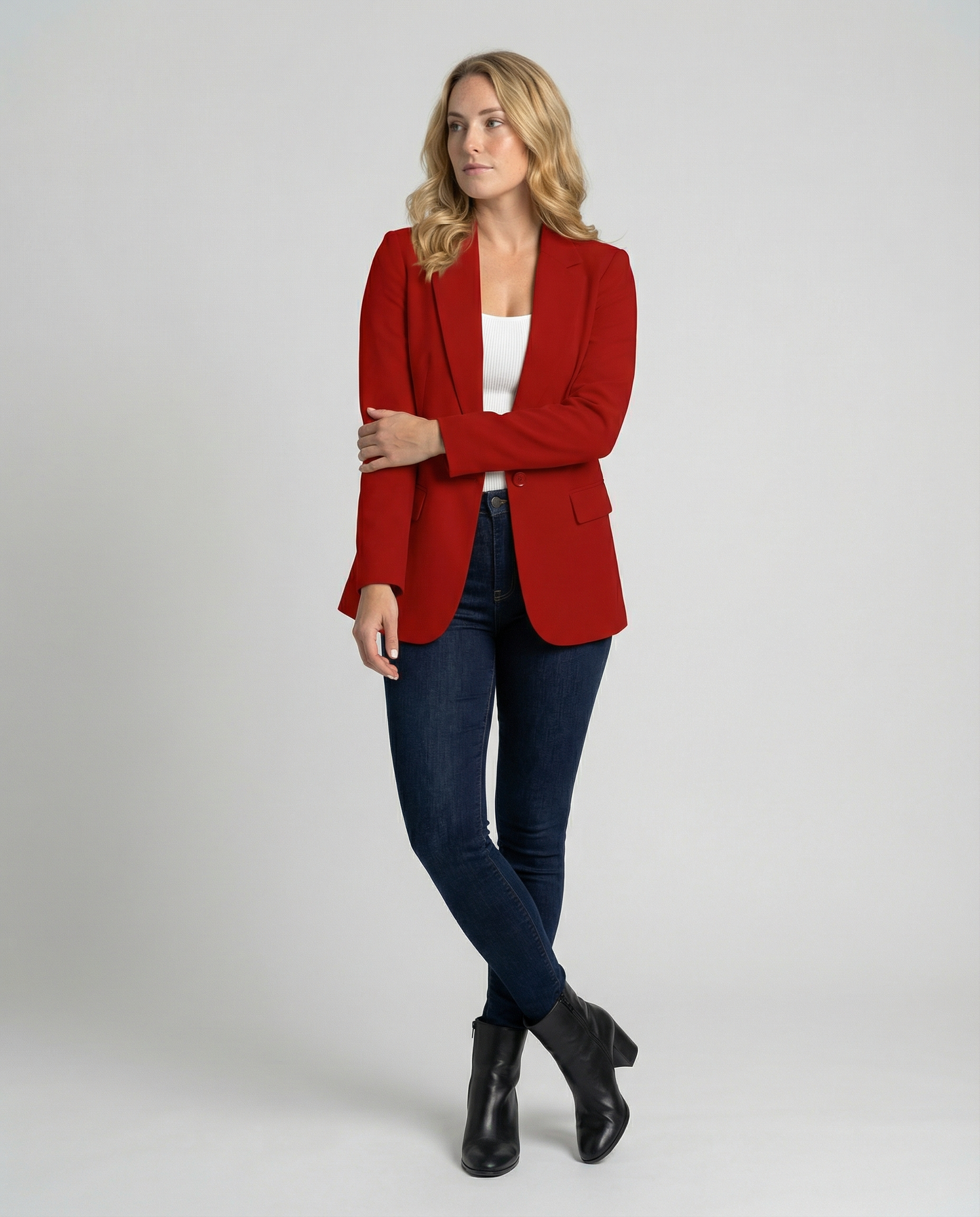 Women's Office Blazer Jacket | Notched Collar