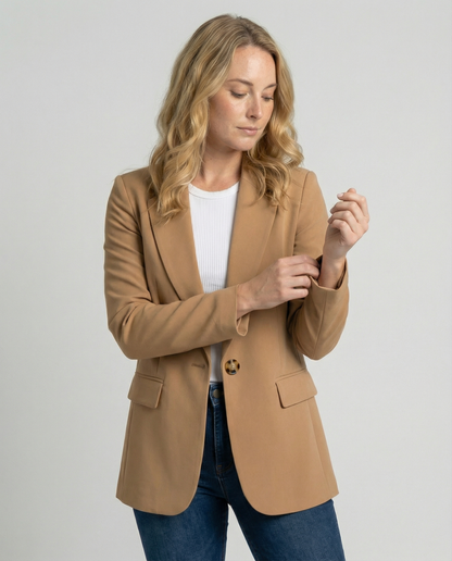 Women's Office Blazer Jacket | Notched Collar