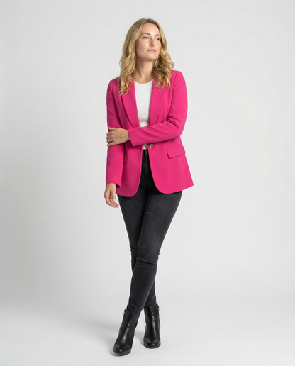 Women's Office Blazer Jacket | Notched Collar
