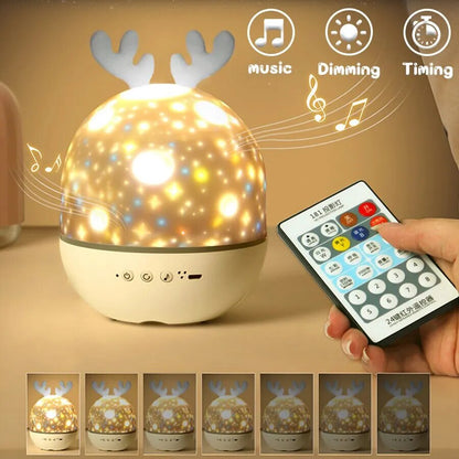 Children's Star-Style LED Night Light in Warm White for the Bedroom