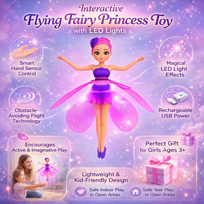 LED Hand-Sensor Flying Fairy Toy for Kids