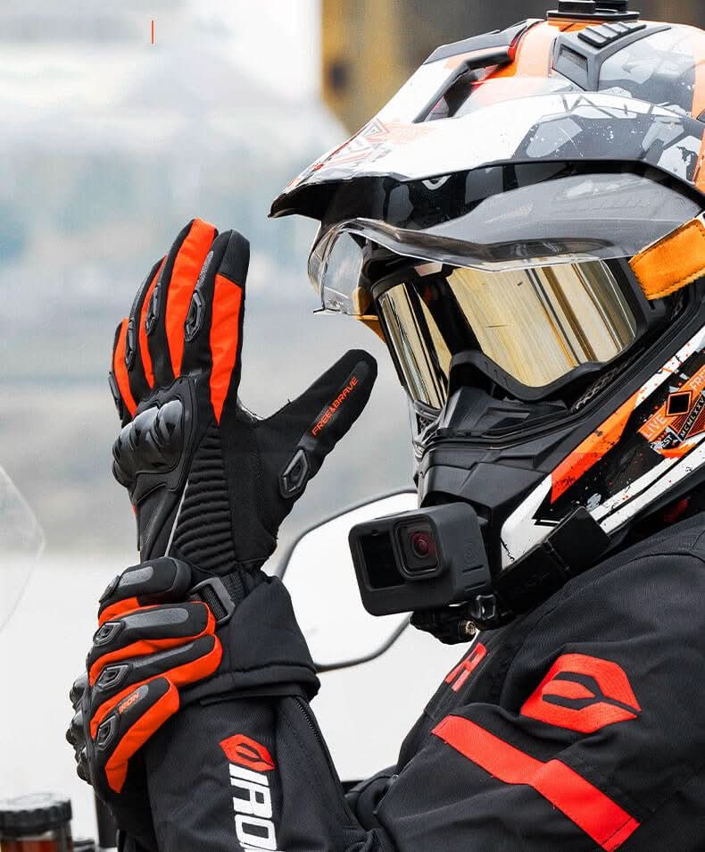 Waterproof Insulated Motorcycle Gloves for Winter Rides