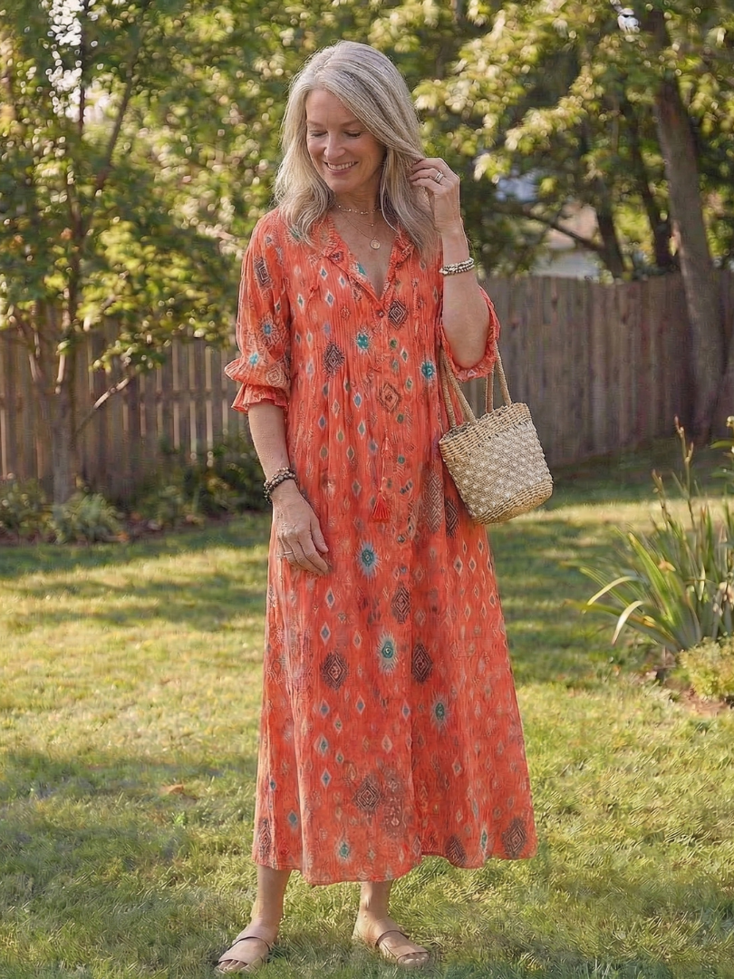 Women's Boho Summer Maxi Dress | Floral Print
