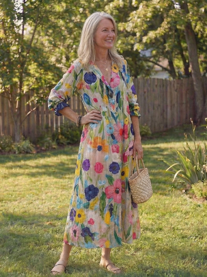 Women's Boho Summer Maxi Dress | Floral Print