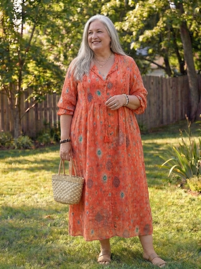 Women's Boho Summer Maxi Dress | Floral Print