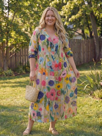 Women's Boho Summer Maxi Dress | Floral Print
