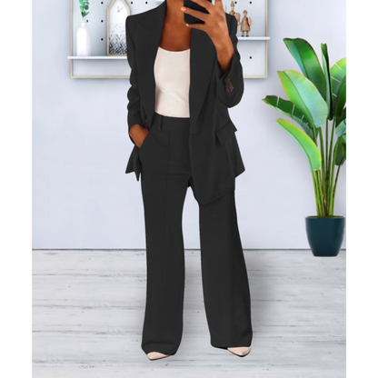 Women's Business Casual Two-Piece Pantsuit | Relaxed Fit