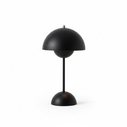 Scandinavian Design Lamp with Flower Glow