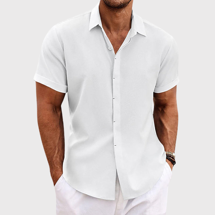 Men's Short Sleeve Linen Shirt | Summer