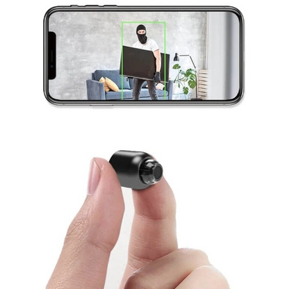Mini Wi-Fi Surveillance Camera | Wireless with Night Vision & Motion Detection | Black