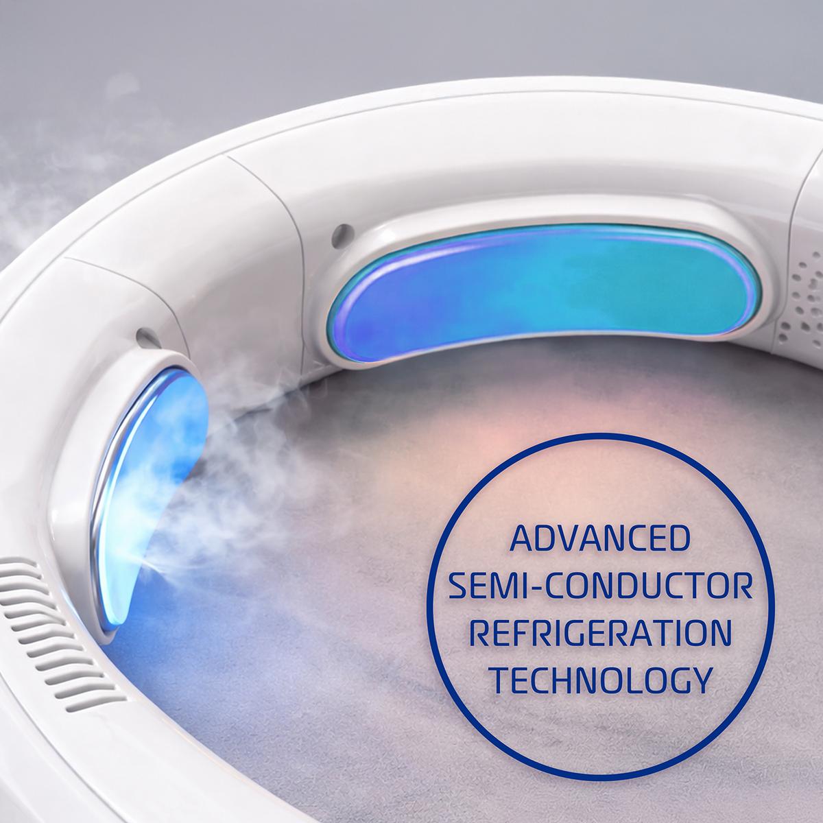 3 Zone Neck Cooler and Heater, All-Weather Wearable Neck Fan