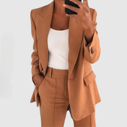 Women's 2-Piece Formal Pantsuit | Blazer and Trousers