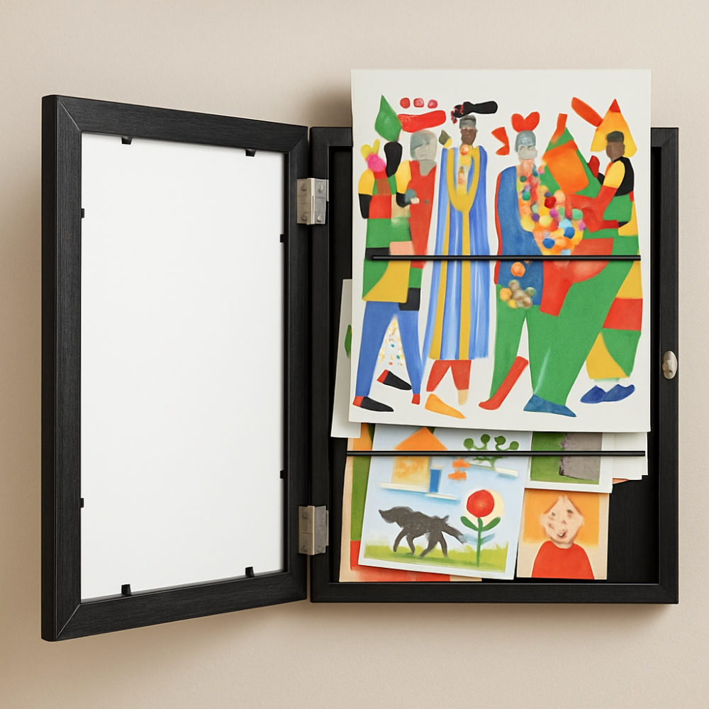Kids' Artwork Storage Frame and Photo Display