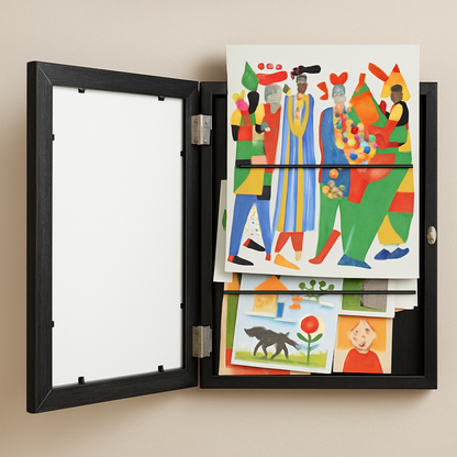 Kids' Artwork Storage Frame and Photo Display