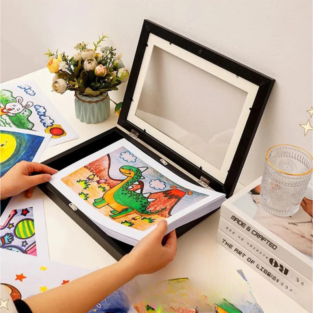 Kids' Artwork Storage Frame and Photo Display