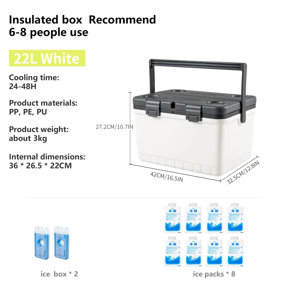 Insulated Cooler for Camping and Outdoor Activities