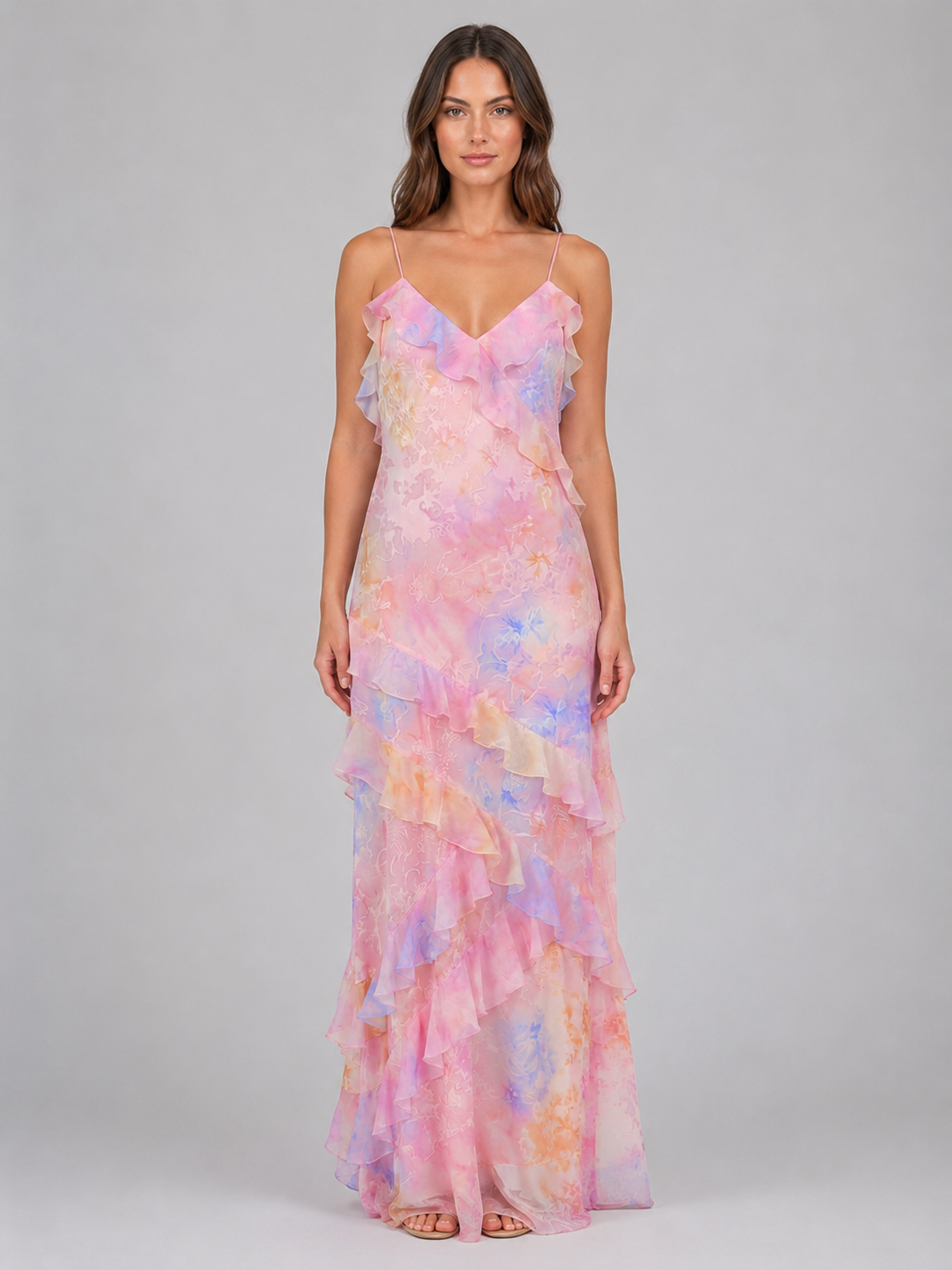 Women’s V-Neck Floral Summer Dress | Maxi