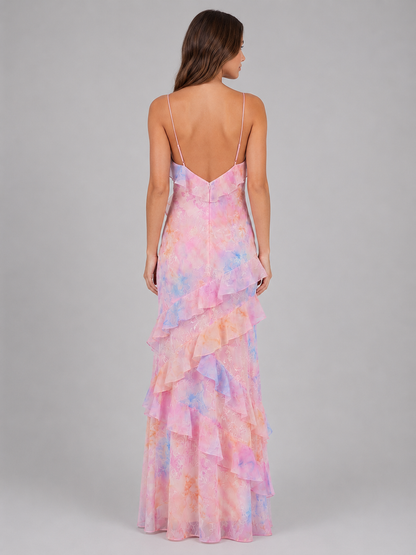 Women’s V-Neck Floral Summer Dress | Maxi