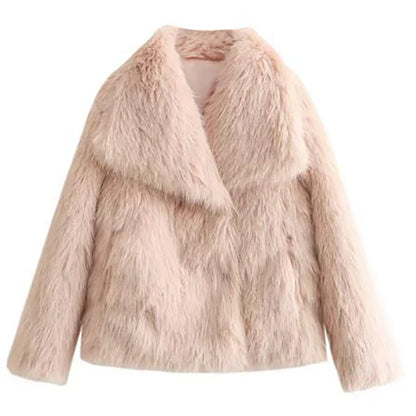 Women's Soft Fur Coat | Plush Faux