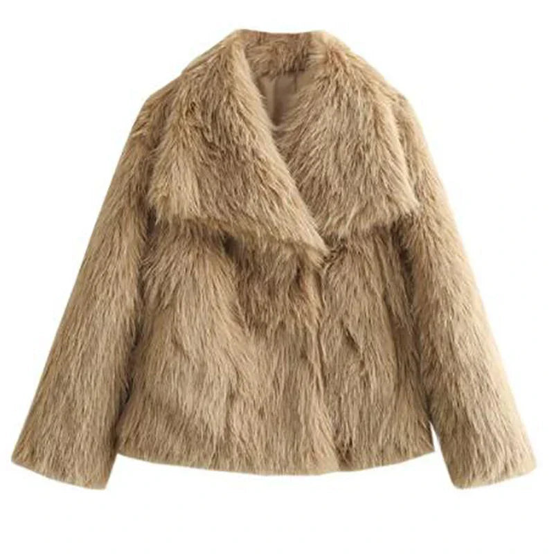 Women's Soft Fur Coat | Plush Faux