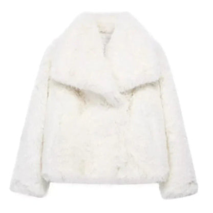 Women's Soft Fur Coat | Plush Faux