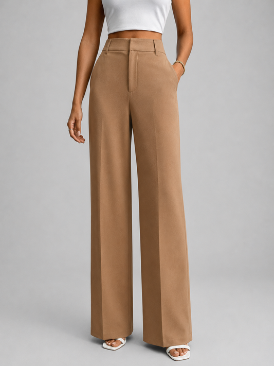 Women's High-Waisted Wide-Leg Pants | Smart Casual