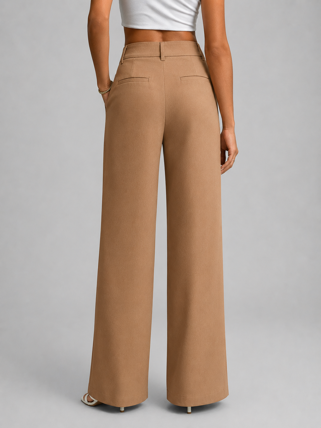 Women's High-Waisted Wide-Leg Pants | Smart Casual