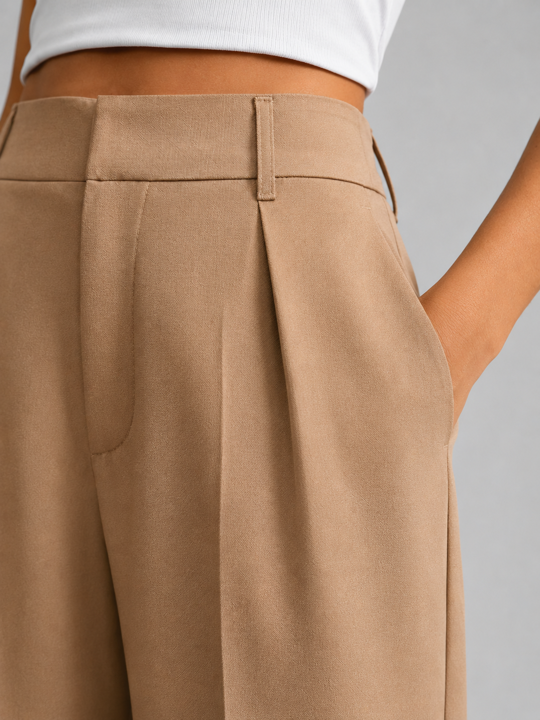 Women's High-Waisted Wide-Leg Pants | Smart Casual