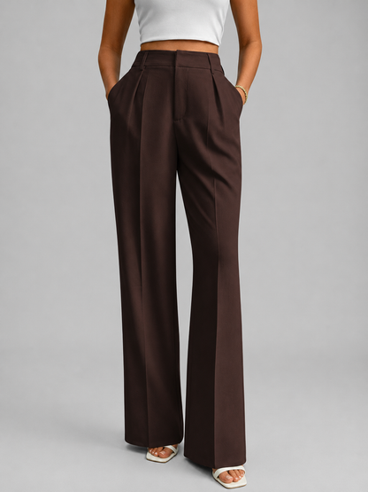 Women's High-Waisted Wide-Leg Pants | Smart Casual