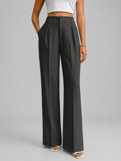 Women's High-Waisted Wide-Leg Pants | Smart Casual
