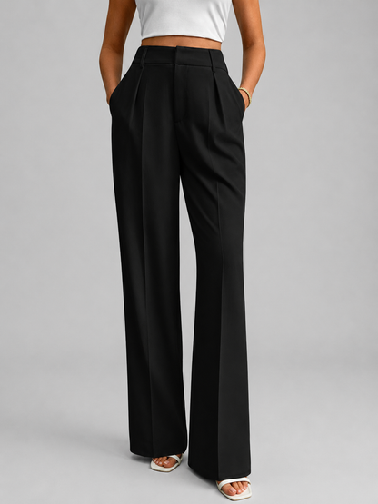 Women's High-Waisted Wide-Leg Pants | Smart Casual