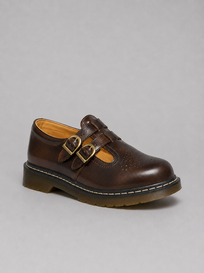 Women’s Double Buckle Mary Jane Shoes | Chunky Sole