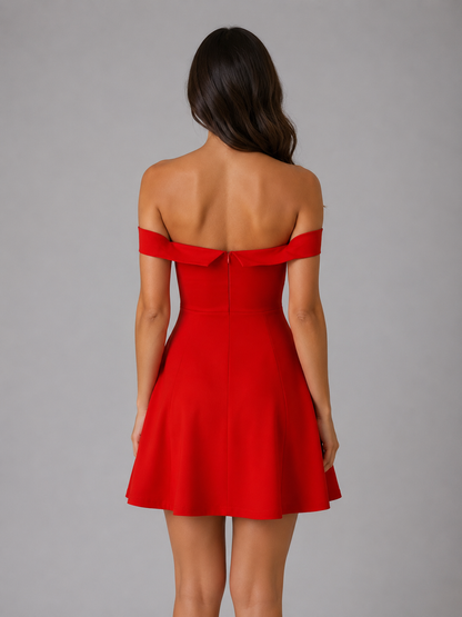 Women's Off-the-Shoulder Cocktail Dress | Mini