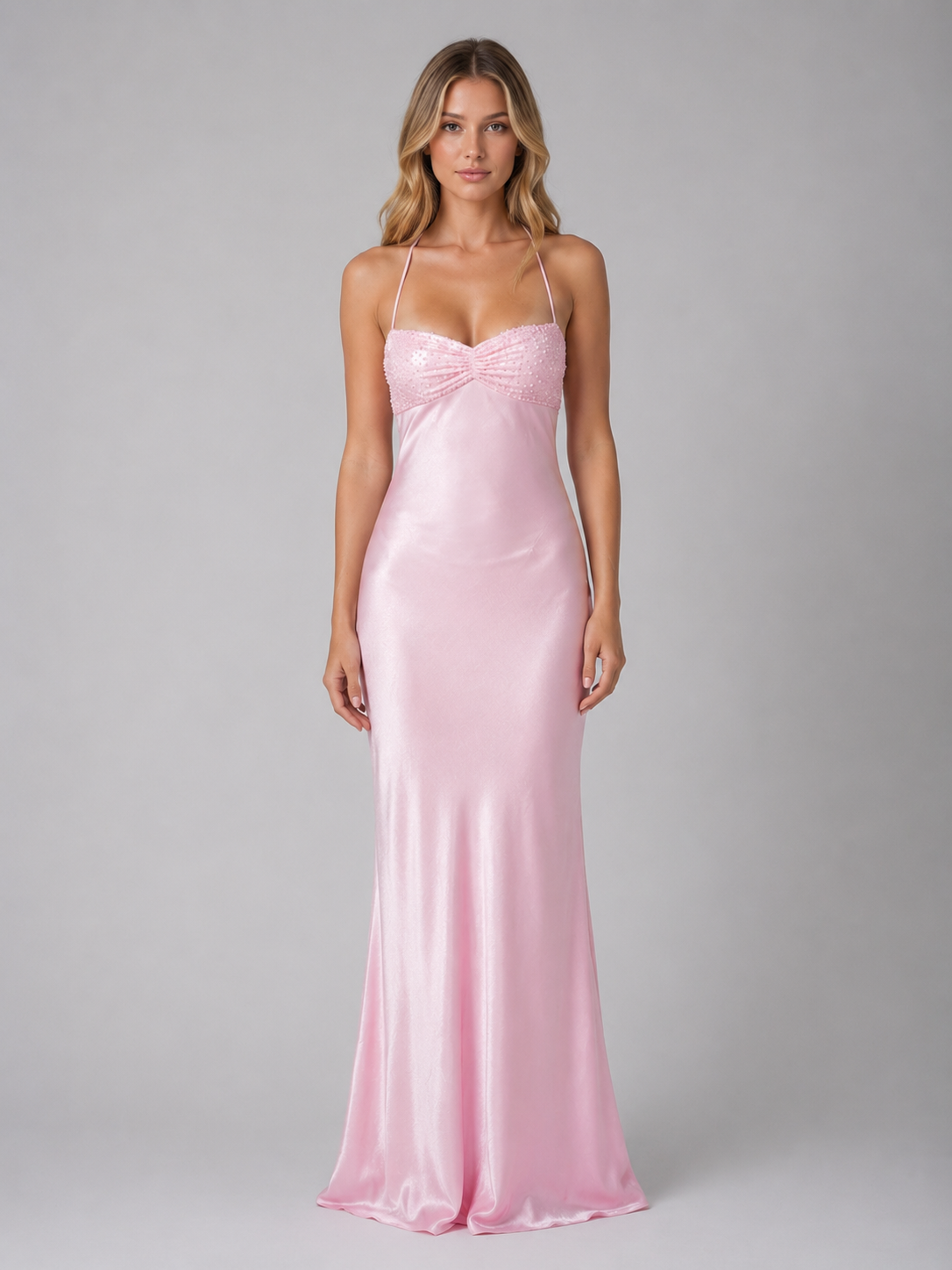 Women’s Backless Mermaid Style Evening Gown | Maxi