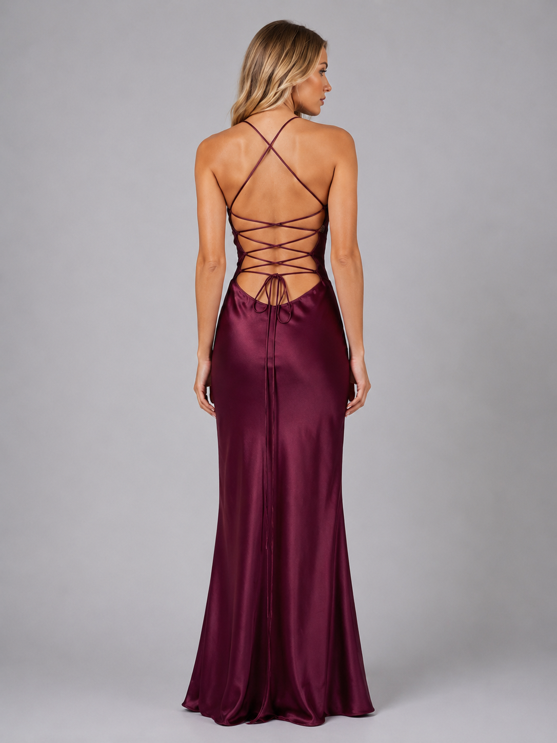 Women’s Backless Mermaid Style Evening Gown | Maxi