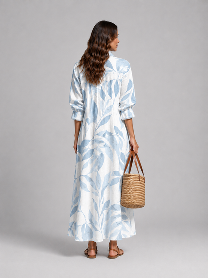 Women’s Relaxed Fit Printed Shirt Dress | Maxi