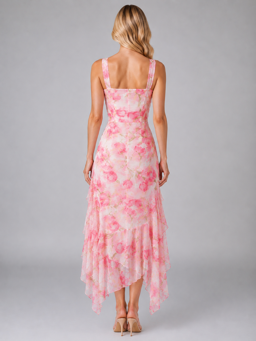 Women's Ruffle High-Slit Maxi Dress | Bodycon Date Night Gown