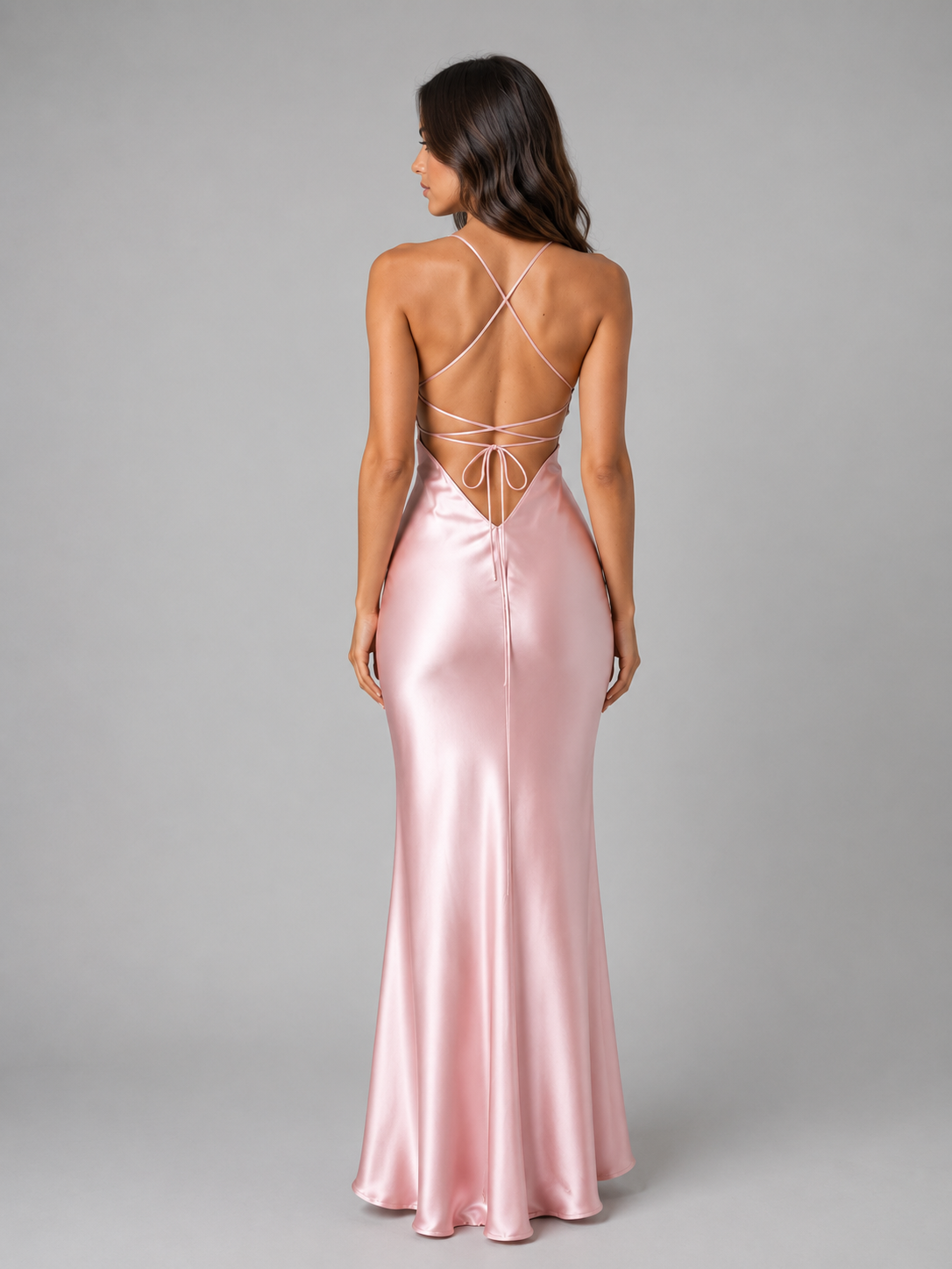 Women's Prom Evening Maxi Gown | with Spaghetti Straps