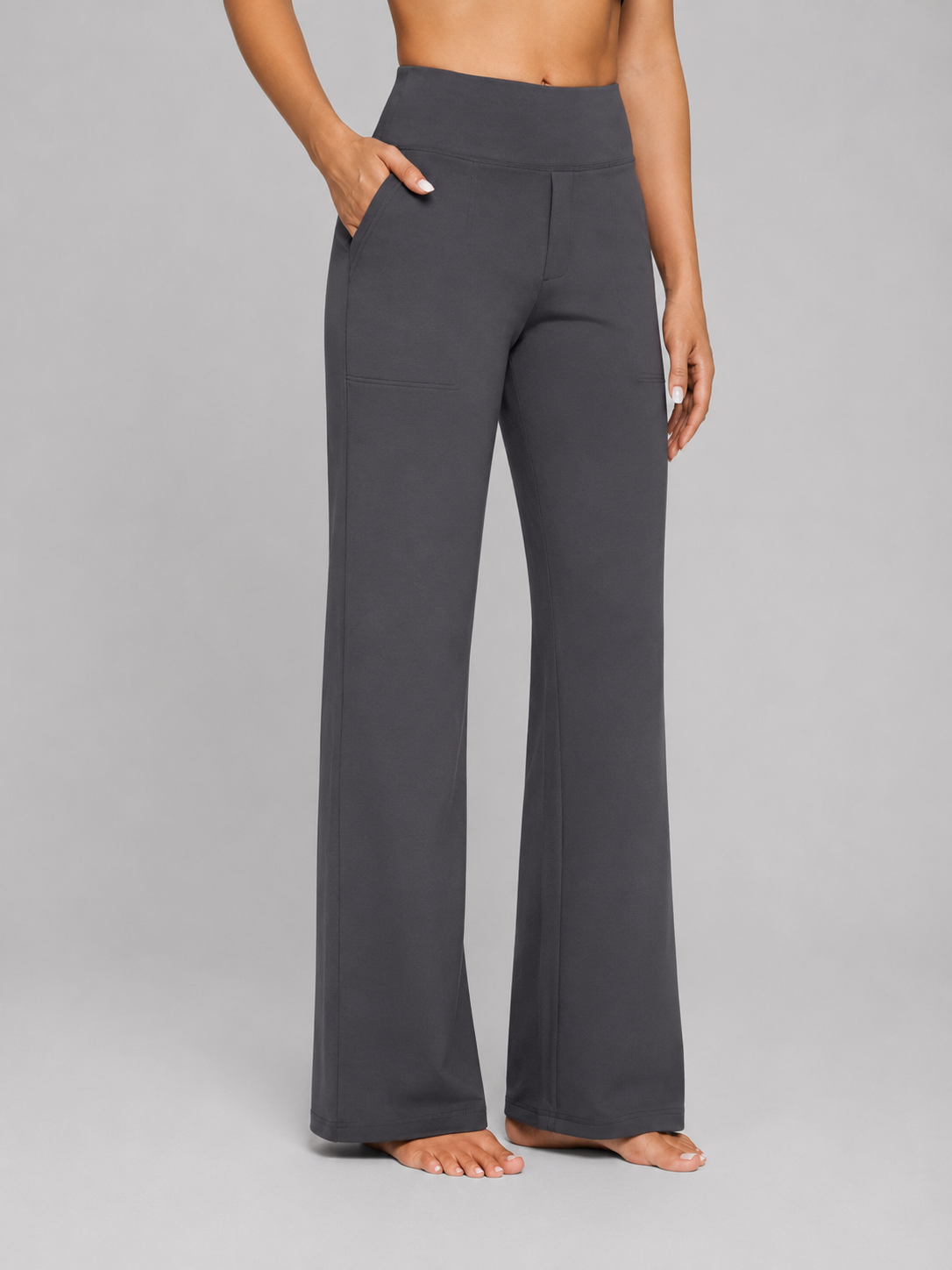 Women's High Waisted Wide Leg Yoga Pants | with Pockets
