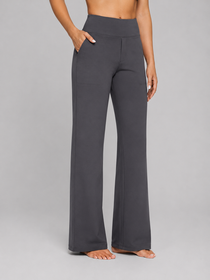 Women's High Waisted Wide Leg Yoga Pants | with Pockets