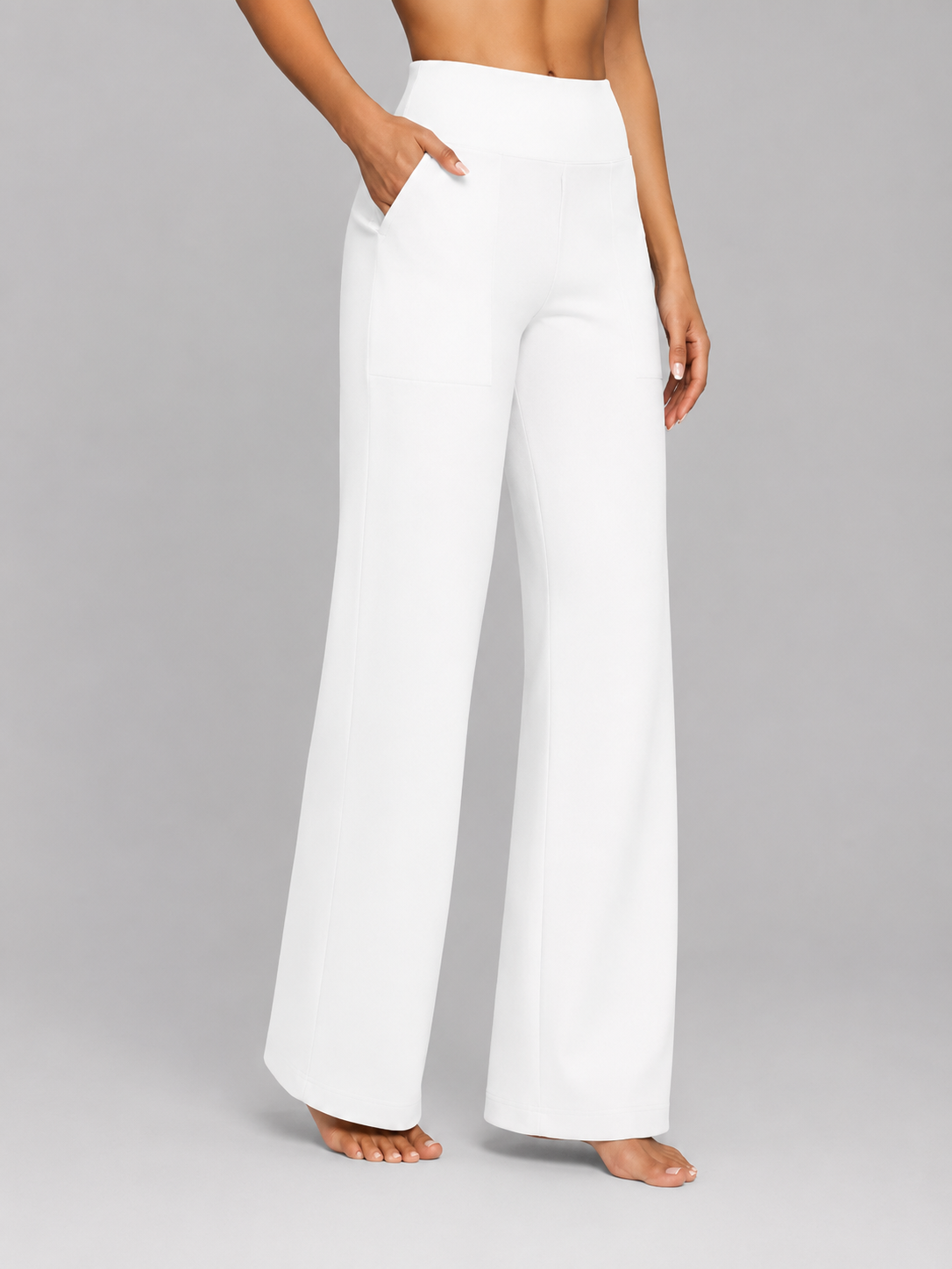 Women's High Waisted Wide Leg Yoga Pants | with Pockets