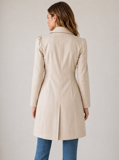 Women's Mid-Length Trench Coat | Single-Breasted