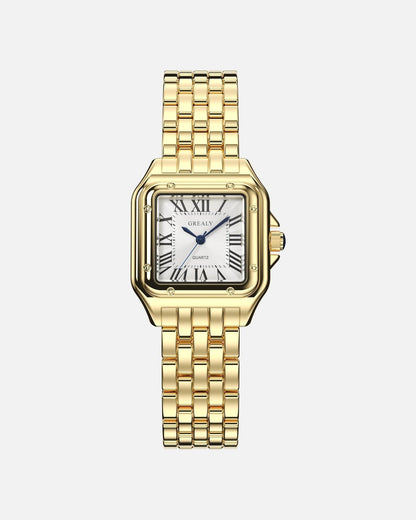Women's Classic Square Watch | with Roman Numeral Dial