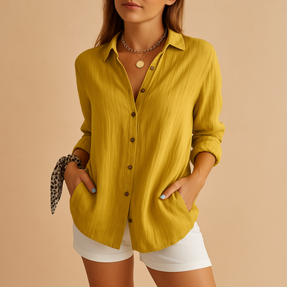 Women’s Casual Long Sleeve Blouse | Button-Down
