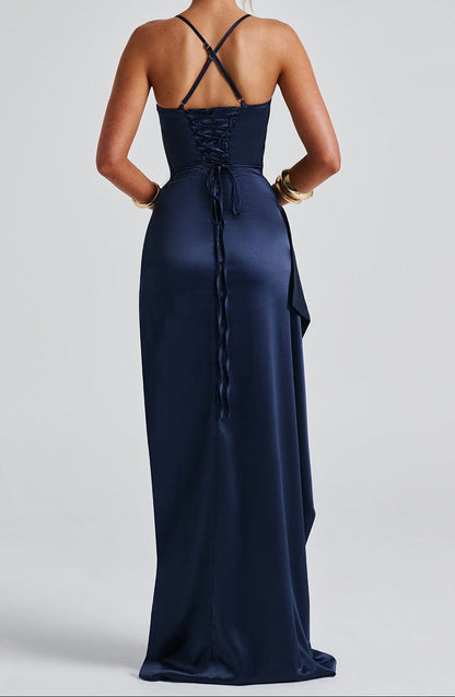 Women’s High Slit Wedding Guest Dress | Maxi