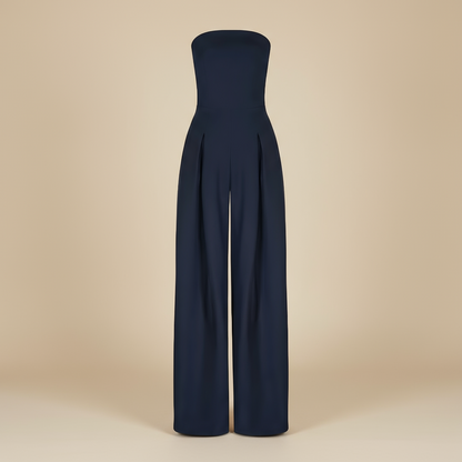 Women’s Casual Strapless Wide-Leg Jumpsuit | One-Piece